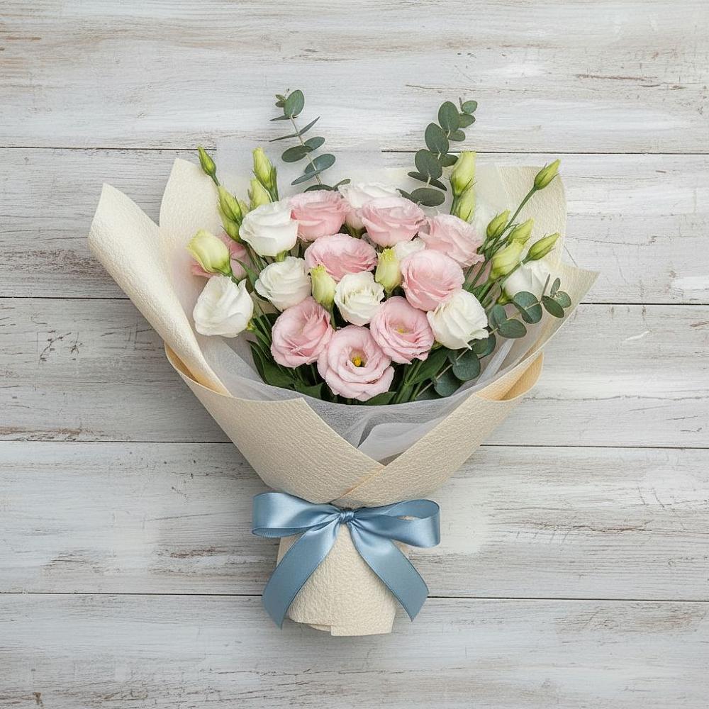 Букет цветов из: Лизиантусы в Краснослободске Волгоградской области